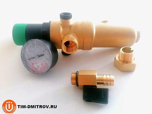 Фильтр промывной с редуктором и манометром TIM JH-1007 - 1/2&quot;