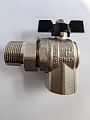 Кран американка угловой никелированный TIM, 1" Г/Ш,DE1237X