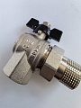 Кран американка угловой никелированный TIM, 3/4" Г/Ш,DE1236X