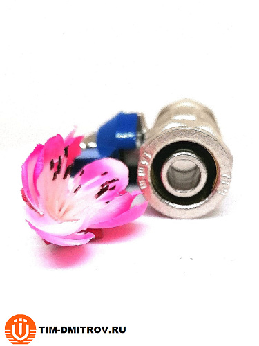 Кран шаровой ручка-бабочка цанга-вр 16x1/2" ,арт.BV206-02FN