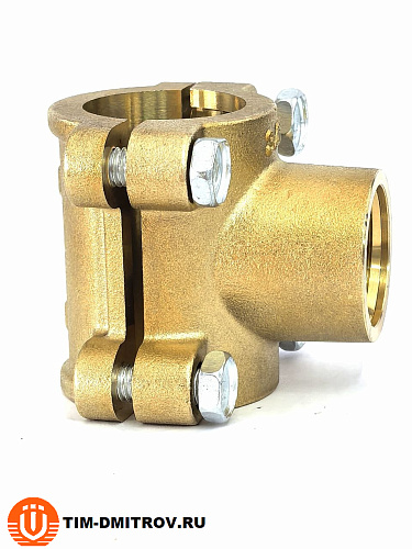 Врезка в трубу (водоотвод) латунная TIM 3/4" х 1/2" х 3/4",арт.ST323