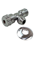 Угловой кран с отражателем 1/2&quot;х3/8&quot;х10мм (хром) BL5833