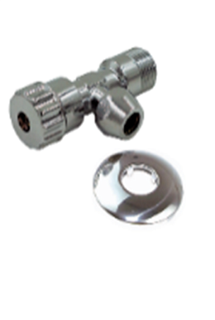 Угловой кран с отражателем 1/2"х3/8"х10мм (хром) BL5833