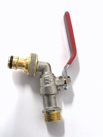 Кран шаровой водоразборный  с коннектором для быстрого подключения 1/2, BV231-2N