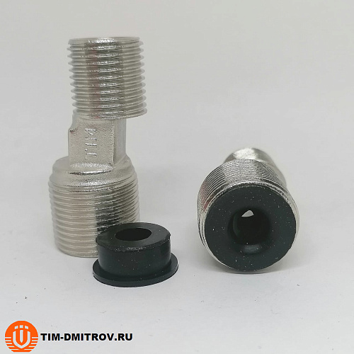 Эксцентрик никелированный 3/4&quot;*1/2&quot; ш-ш TIM для подключения смесителя, в блистере TIM SLM023N