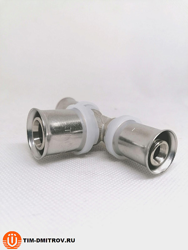 Пресс-фитинг. Тройник никелированный  16*20*16, арт.F-T162016N