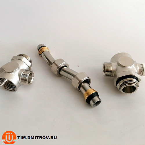 Байпас коллекторный проходной TIM, 1&quot;, регулируемый с перепускным клапаном M307-4