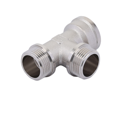 Тройник никелированный  3/4ш*3/4ш*3/4г (ZEISSLER) ZSr.163.0505