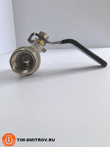 Кран шаровой никелированный 3/4" г-г рычаг TIM DE1205X
