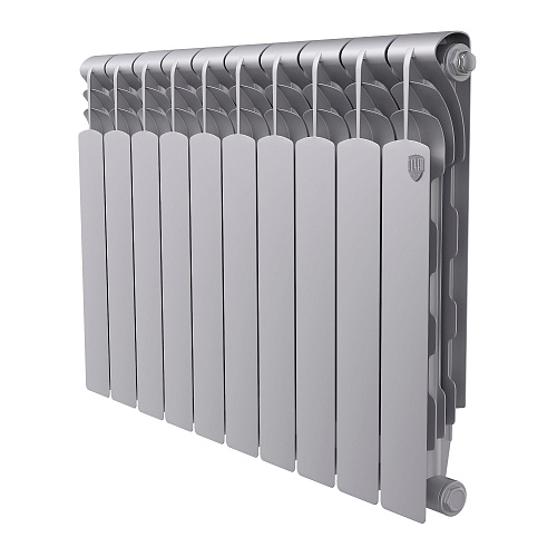 Радиатор биметаллический Royal Thermo Revolution B 500 Серебристый – 10 секц.