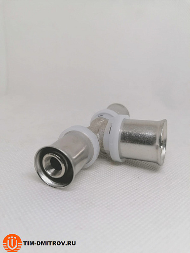 Пресс-фитинг. Тройник никелированный  16*20*16, арт.F-T162016N