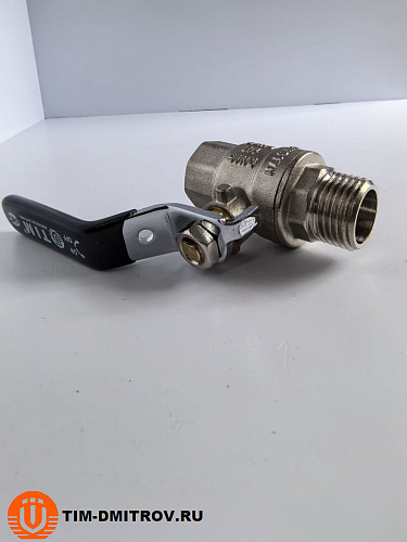 Кран шаровой никелированный STRONG 1/2" г-ш рычаг TIM DE1201X
