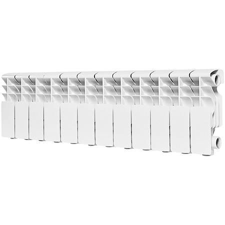 Радиатор алюминиевый ROMMER Plus 200, 12 секций RAL9016