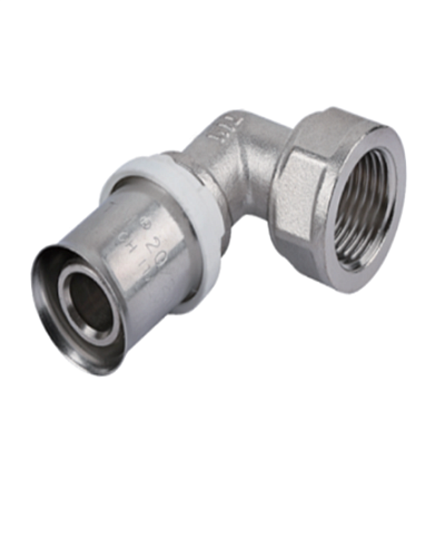 Пресс-фитинг. Уголок никелированный 32*1" г, арт.F-L3204FN