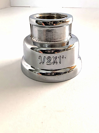 Хромированная переходная муфта TIM 1"x1/2",K-SF042