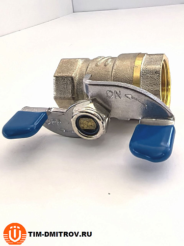 Кран шаровой эконом класса 1/2" г-г бабочка TIМ V02FF-1