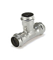 Трехраструбный пресс-тройник из нержавеющей стали 35*15*35mm ZTI.531.351535