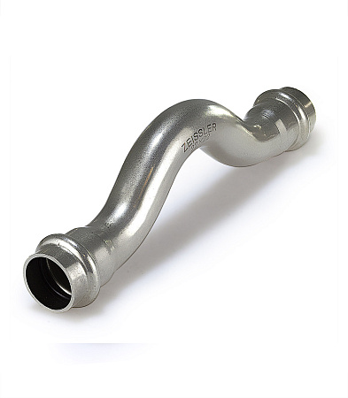 Двухраструбный обвод из нержавеющей стали 18*18 ZTI.571.001818