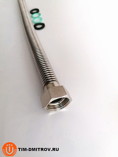 Сильфонный шланг для газа г-г 3/4&quot;,TIM, 50см C-G36-5