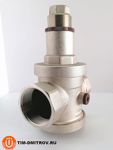 Редуктор давления под манометр 1 1/2", никелированная латунь, TIM BL2806B