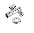 Кран угловой с цангой и отражателем,хромированный 1/2*10мм BL5863.01