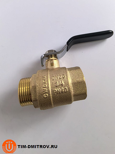 Кран шаровой TIM (рычаг), 3/4" Г-Ш,DE1204