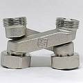 Узел подключения радиатора перекрестие Х-образное ;3/4&quot;х3/4&quot;EK, арт.RBX501.03