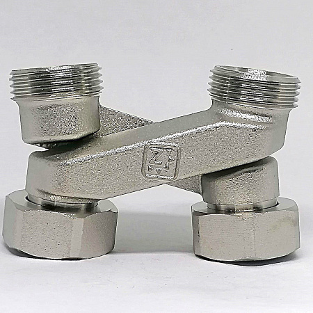 Узел подключения радиатора перекрестие Х-образное ;3/4&quot;х3/4&quot;EK, арт.RBX501.03
