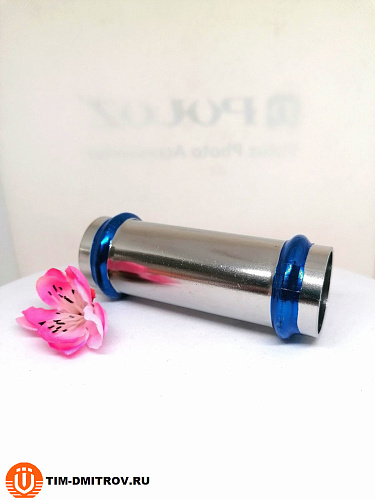 Пресс-муфта двухраструбная надвижная из нержавеющей стали 28*28 ZTI.504.002828