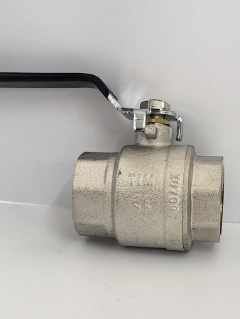 Кран шаровой никелированный 11/2" г-г рычаг TIM DE1212X