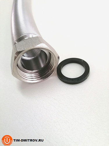 Подводка редукционная из нерж. стали сильфонного типа 1" г/ш (500-1000мм) C-H500-044MF