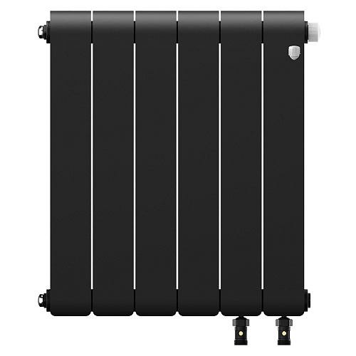 Радиатор биметаллический Royal Thermo Infinity 500 Noir Sable VR80 - 6 секц.