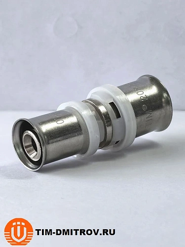 Пресс-фитинг Муфта переходная никелированный 20*16, арт.F-S2016N