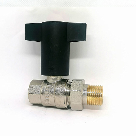 Шаровый кран с американкой маховик пластмассовый  1/2&quot; ZSv.201.0304N