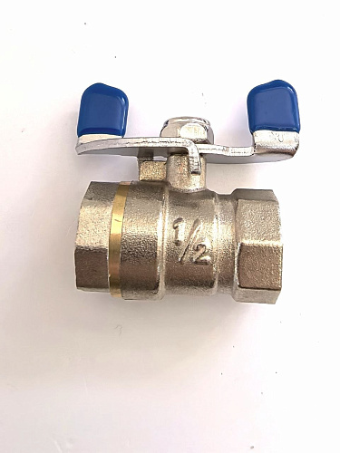 Кран шаровой эконом класса 1/2" г-г бабочка TIМ V02FF-1