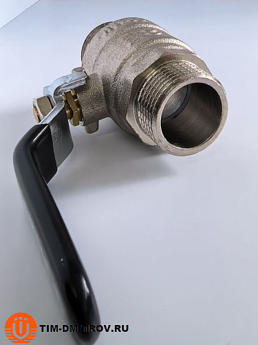 Кран шаровой никелированный 3/4" ш-ш рычаг TIM DE1206X