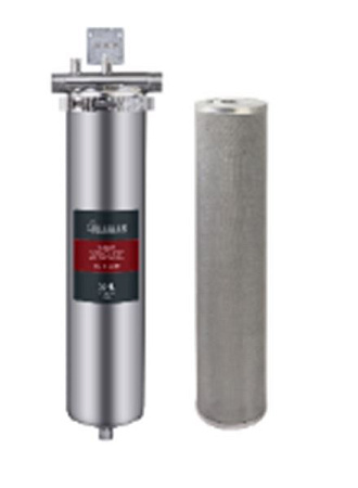 Фильтр магистральный из нержавейки для горячей и холодной воды 20ВВ-1. картридж из нержавеющей стали, 10 MKM, арт.ZSm.2203.S.2016B