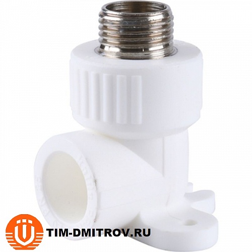 PPR Угольник комбинированный с креплением НР L20*1/2M Tpp3038.0.02002s