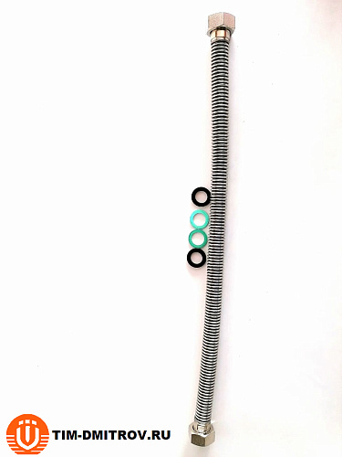 Сильфонный шланг для газа г-г 3/4&quot;,TIM, 50см C-G36-5