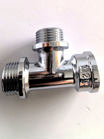 Хромированный тройник латунный TIM 1/2"x1/2"x1/2",арт.K-TMMF222