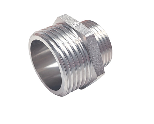 Ниппель переходной никелированный  11/4ш * 1/2ш  (ZEISSLER) ZSr.161.020704