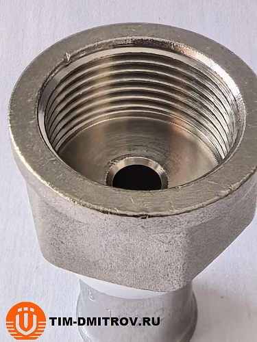 Пресс-фитинг с переходом на внутреннею резьбу никелированный 16*3/4", арт.F-S1603FN