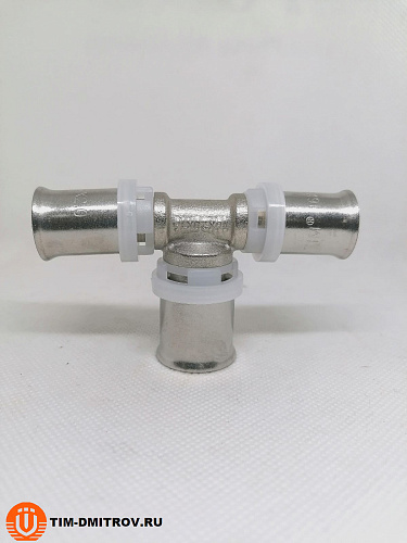 Пресс-фитинг. Тройник никелированный  16*20*16, арт.F-T162016N