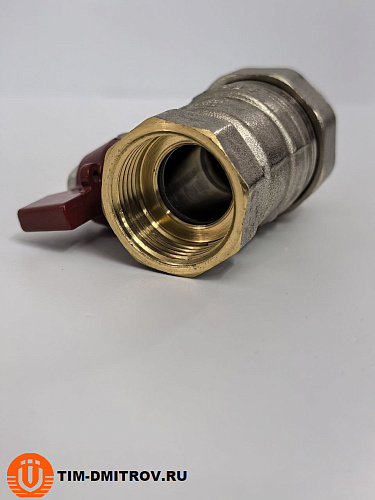 Кран шаровой с полусгоном облегчённый с никелированным покрытием 3/4" BV200-3N