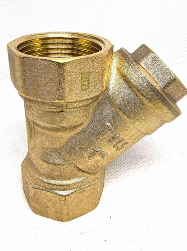 Фильтр косой TIM с сеткой 400 мкм, 1" внутренняя - внутренняя,BL5802