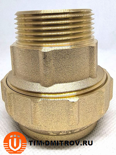 Муфта с наружной резьбой для труб ПНД 40*11/4" ,ZSr.151.024007
