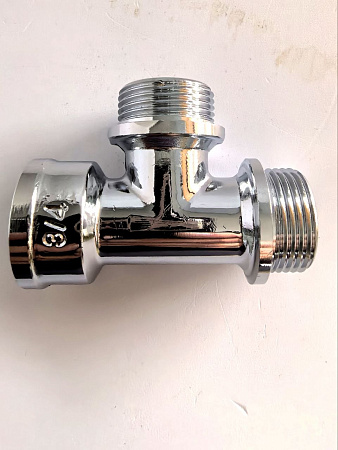 Хромированный тройник латунный TIM 3/4"x3/4"x3/4",K-TMMF333