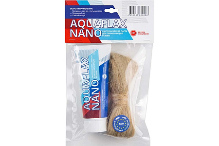 Aquaflax Nano, набор паста 30г туба +15г лён сантехнический (Европа)