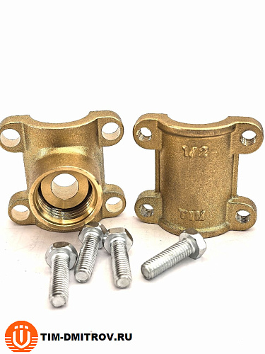 Врезка в трубу (водоотвод) латунная TIM 1/2" х 1/2" х 1/2",арт.ST222