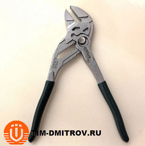 Клещи переставные-гаечный ключ зев 38мм, длина 180мм, арт.ZSw.908.1838